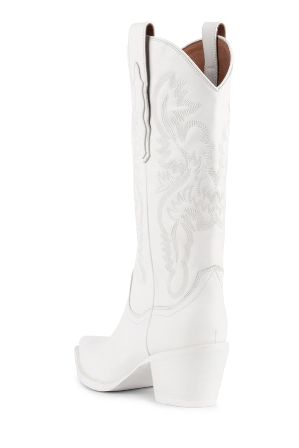 Jeffrey Campbell DAGGET Mid-Calf Boot White
