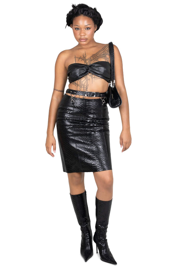 jeffrey campbell DEMITRIA SKIRT Skirt Black Snake