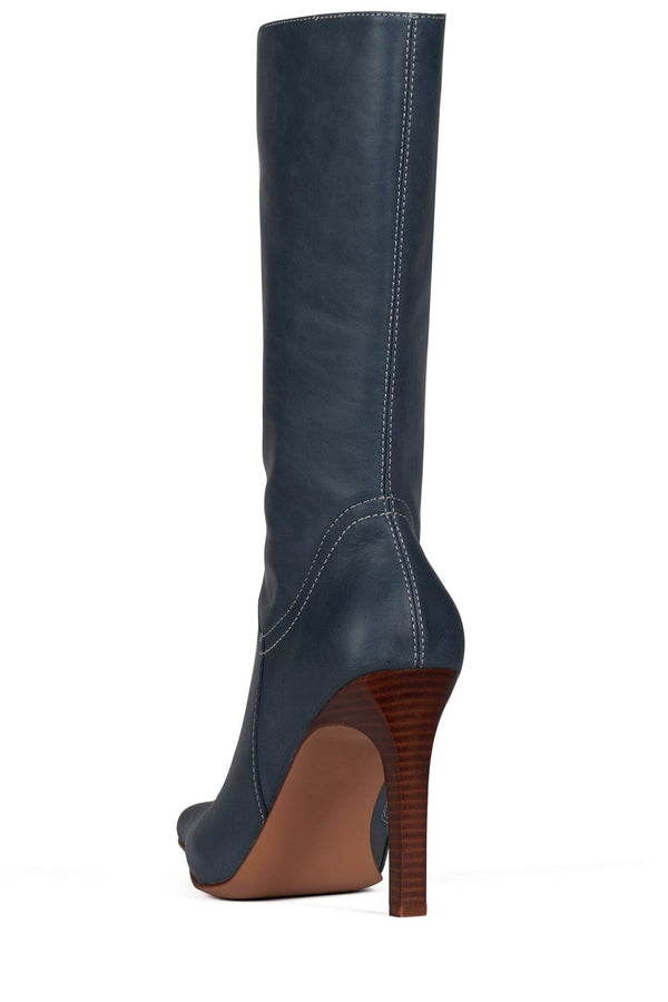 Jeffrey Campbell DOTTY Mid-Calf Boot Dusty Blue