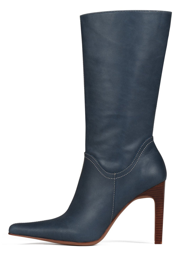 jeffrey campbell DOTTY Mid-Calf Boot Dusty Blue