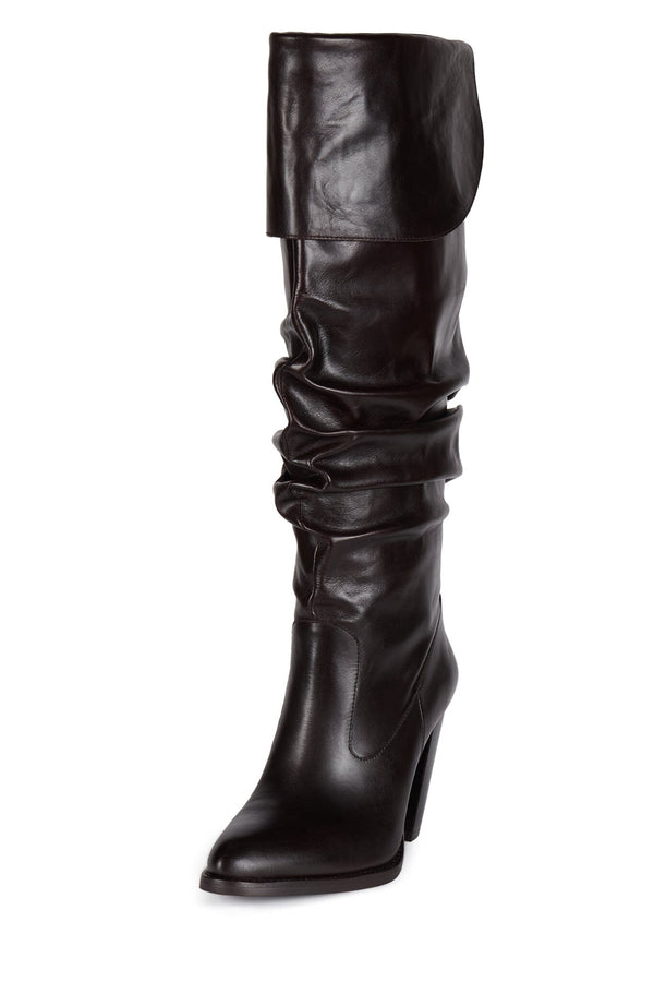 Jeffrey Campbell DOUBLOON Knee-High Boot Brown