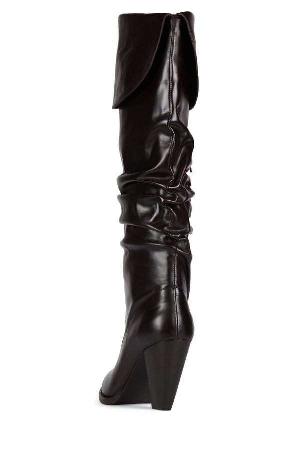 Jeffrey Campbell DOUBLOON Knee-High Boot Brown
