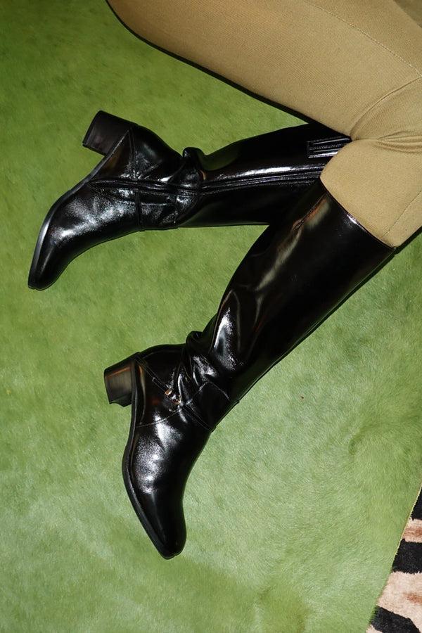 Jeffrey Campbell EQUESTRIAN Knee-High Boot Black