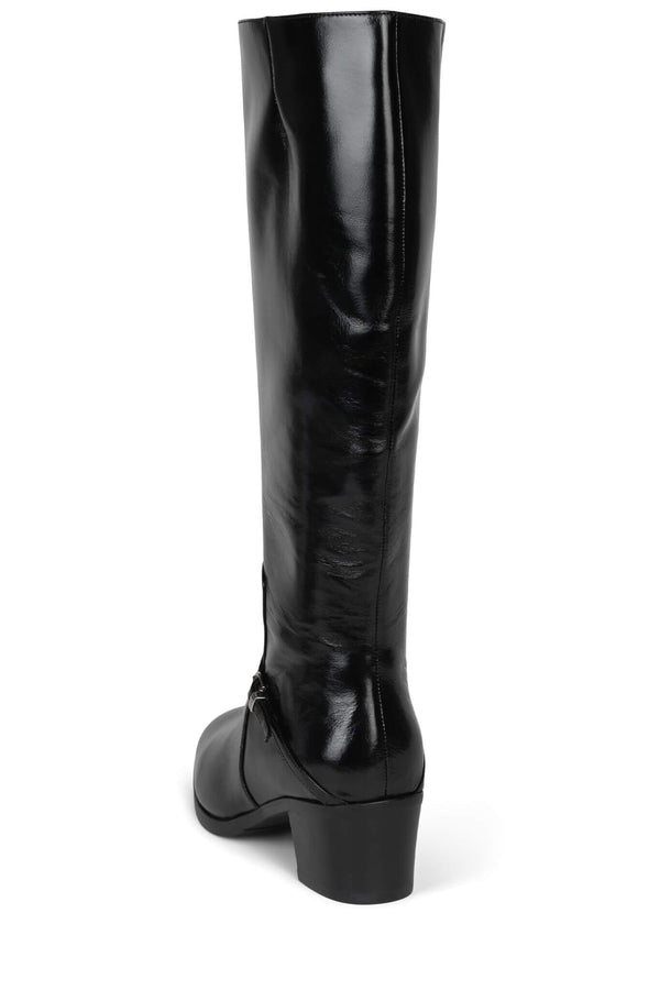 Jeffrey Campbell EQUESTRIAN Knee-High Boot Black