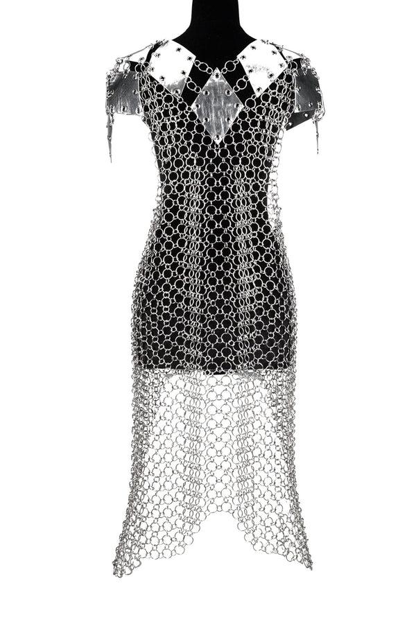 Jeffrey Campbell EQUIPPED DRESS Dress Silver Combo