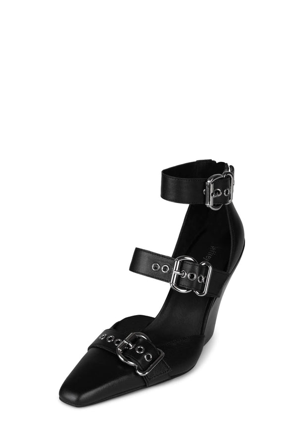 Jeffrey Campbell EVANDER Pump Tan Silver