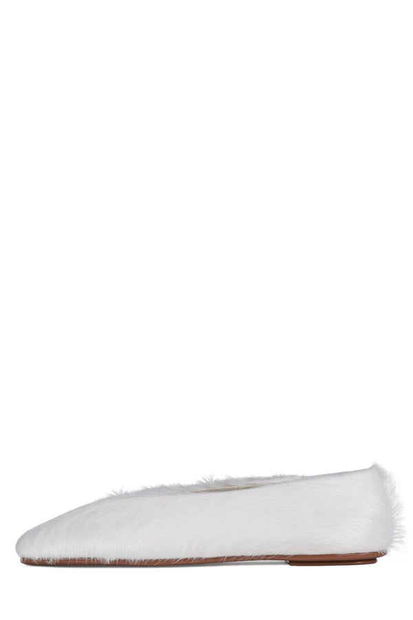jeffrey campbell FATHOM-F2 Flat Ivory Longhair