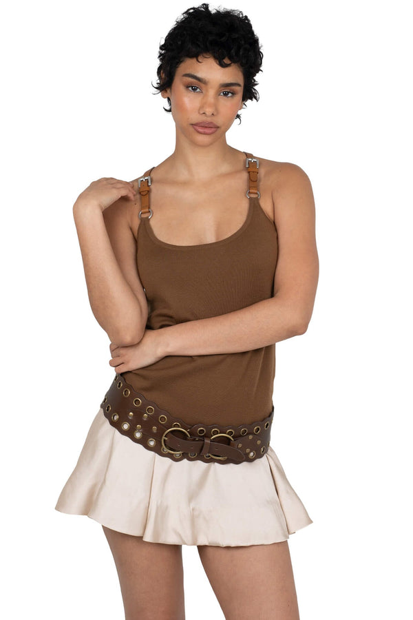 Jeffrey Campbell FIXTURE BELT Belt Brown Bronze