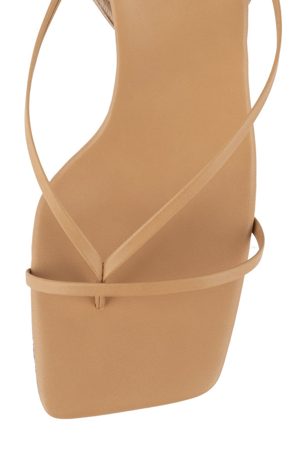 Jeffrey Campbell FLUXX Heeled Sandal Nude