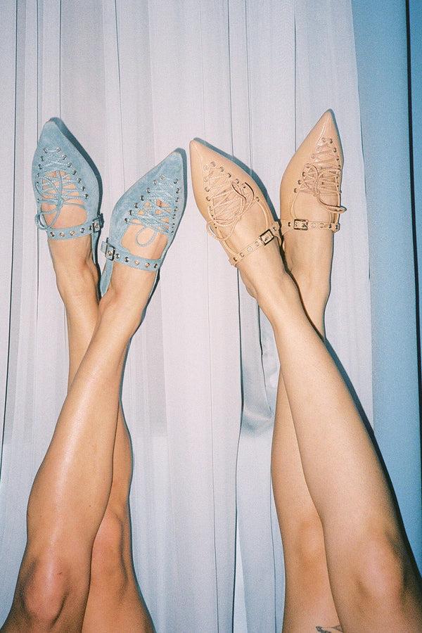 Jeffrey Campbell GERALT Flat Beige Suede