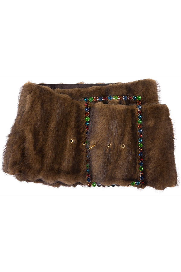 jeffrey campbell GIRLYPOP-F SKIRT Belt Berry Multi