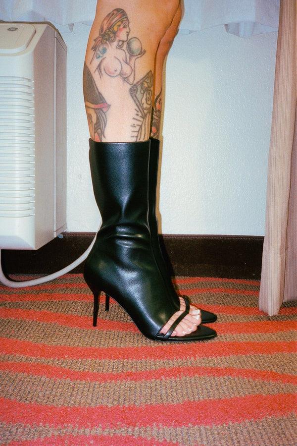 Jeffrey Campbell GLAMOUR Mid-Calf Boot Brown Suede