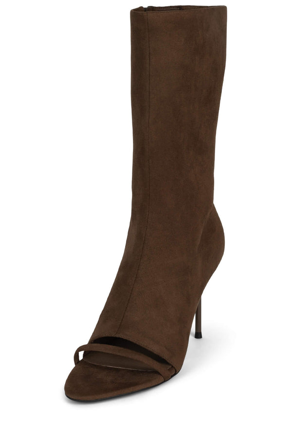 Jeffrey Campbell GLAMOUR Mid-Calf Boot Brown Suede