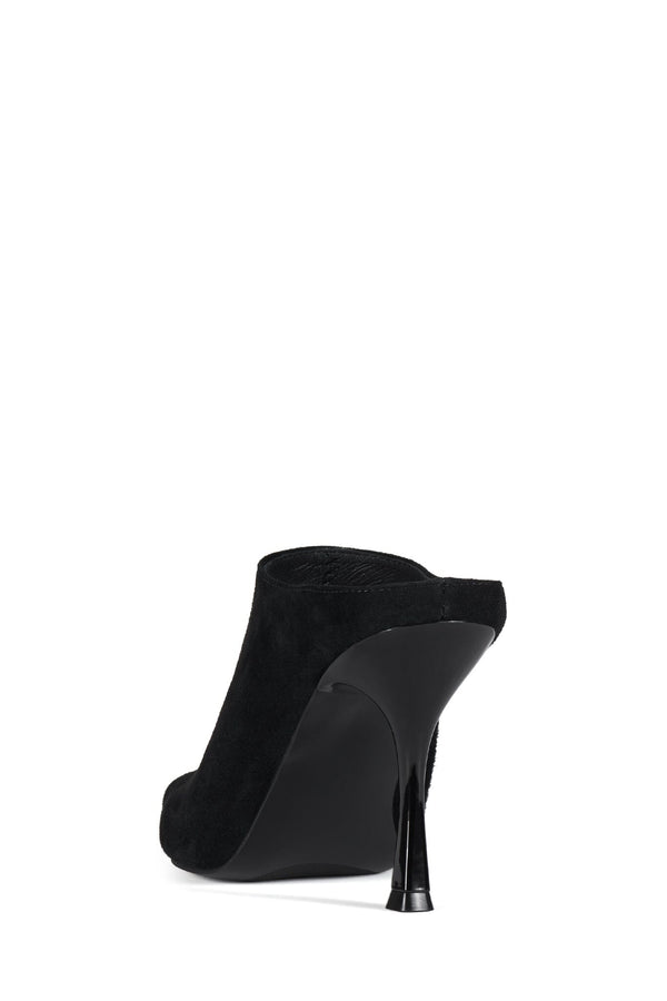 Jeffrey Campbell GOOD-FORM Heeled Mule Black Suede
