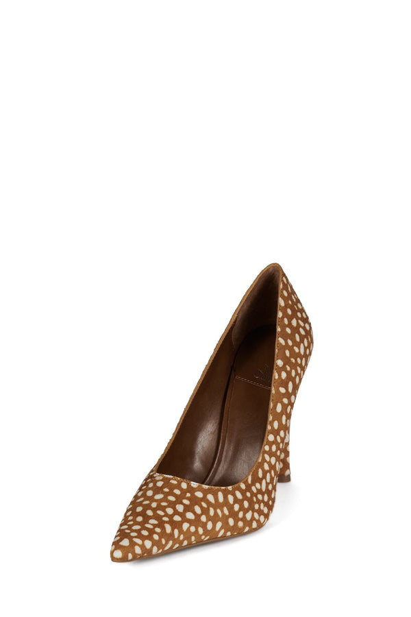 Jeffrey Campbell GOODLUCK-F Pump Tan White Spot