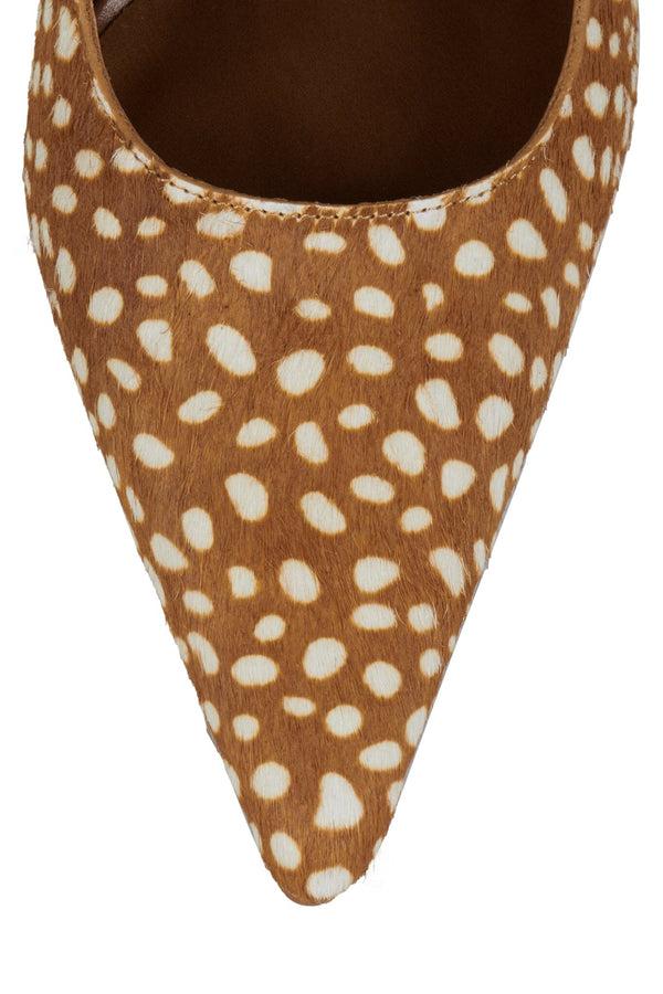 Jeffrey Campbell GOODLUCK-F Pump Tan White Spot