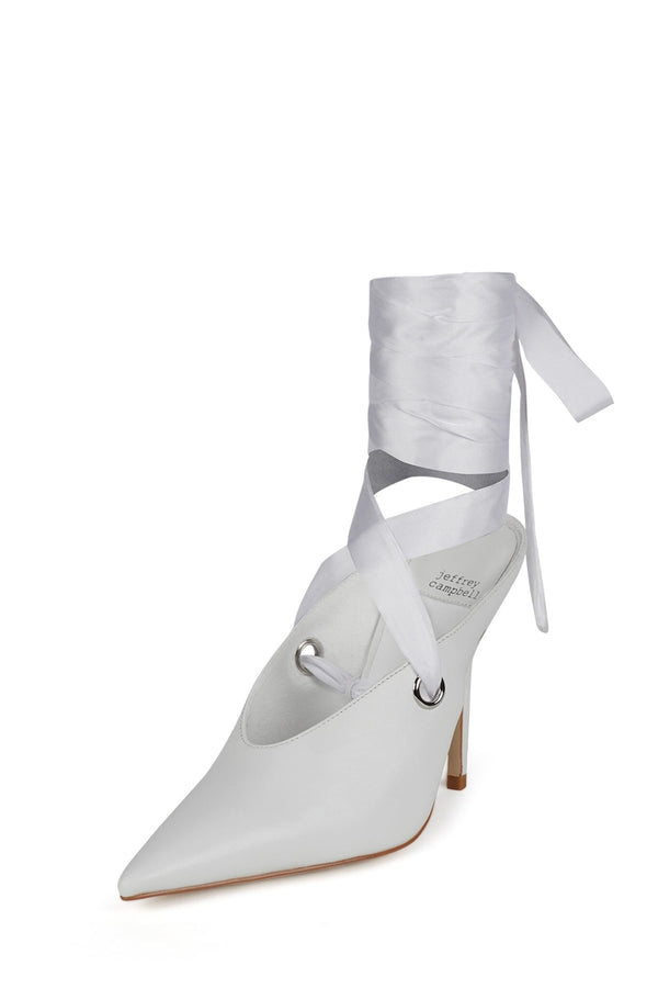 Jeffrey Campbell GRATEAU Heeled Mule White
