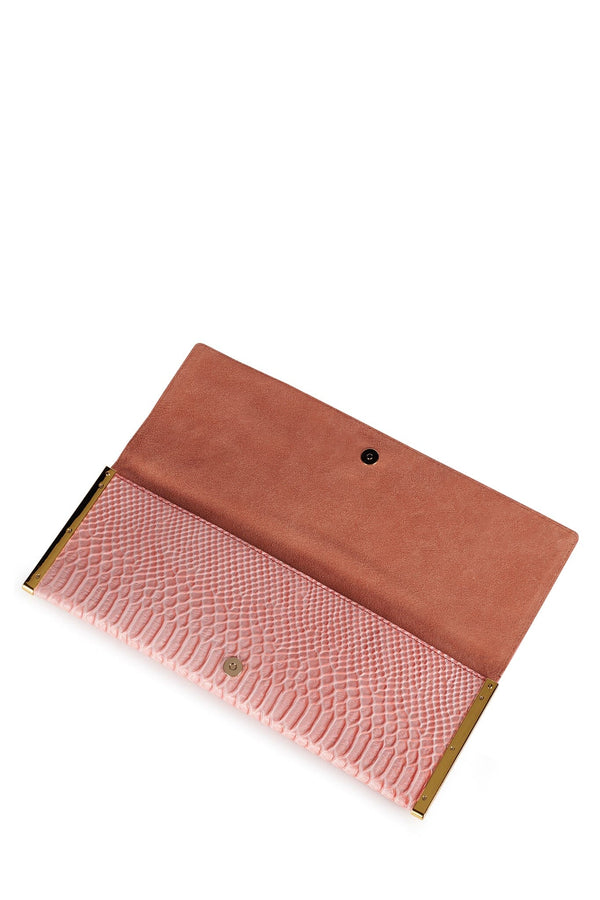 Jeffrey Campbell HALO-C Clutch Pink Snake
