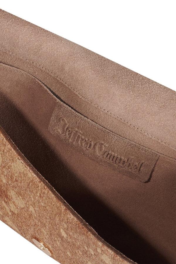 Jeffrey Campbell HALO-F Clutch Brown Gold Spot