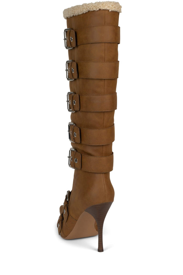 Jeffrey Campbell HIVER Knee-High Boot Tan