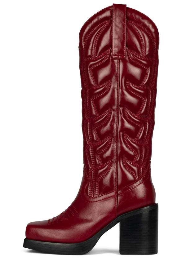 jeffrey campbell HOKEYPOKEY Knee-High Boot Red
