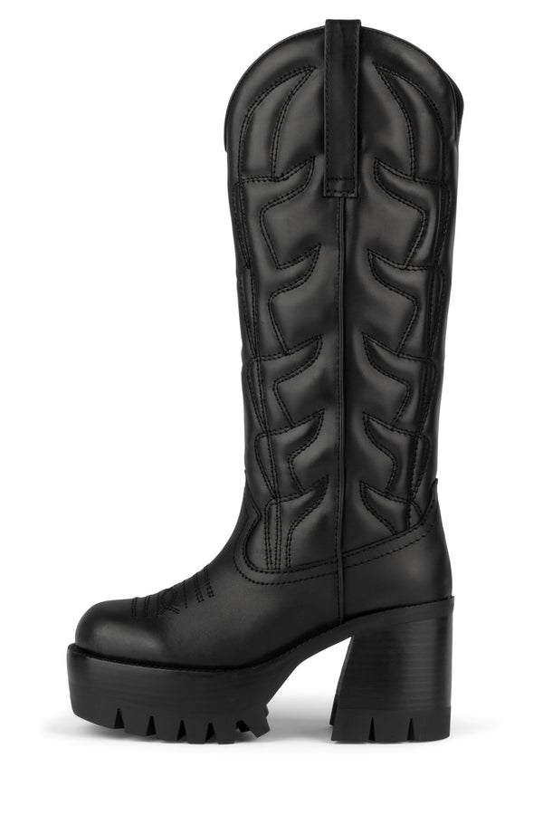 jeffrey campbell HONKY-TONK Knee-High Boot Black