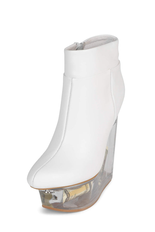 Jeffrey Campbell ICY Platform Wedge White Dollars
