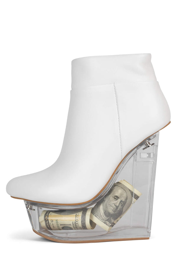 jeffrey campbell ICY Platform Wedge White Dollars