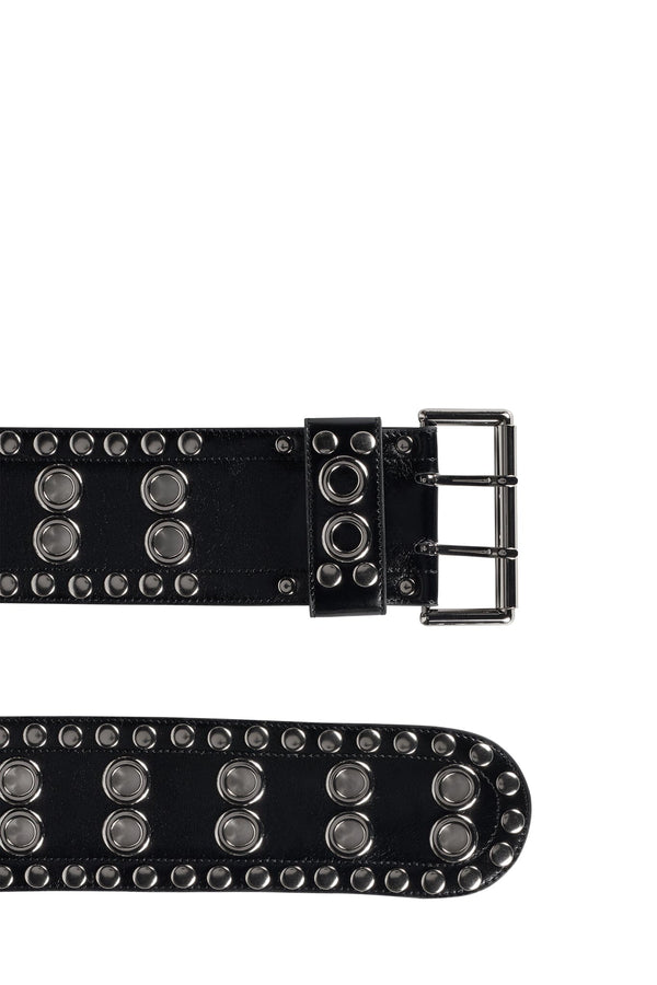 Jeffrey Campbell J-JETT BELT Belt Black Silver