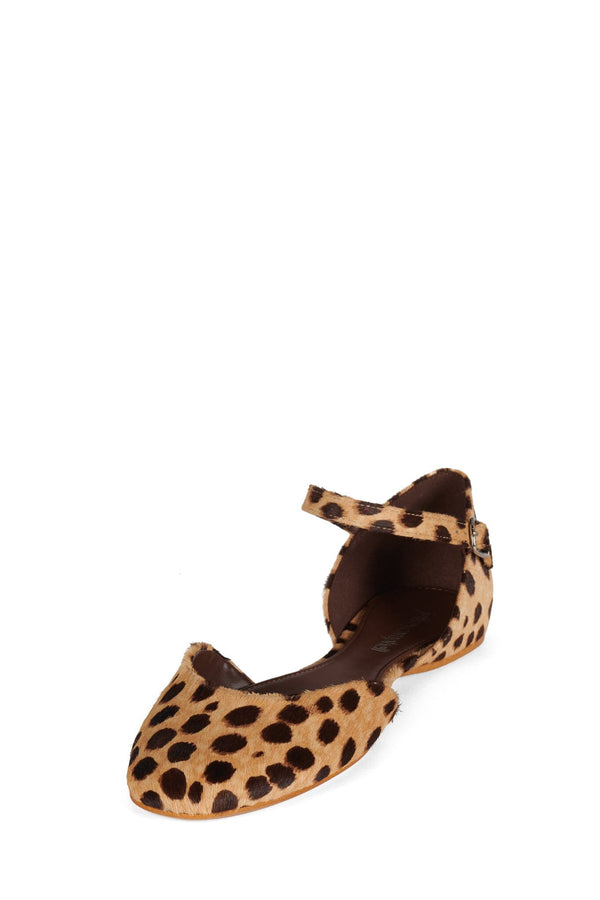 Jeffrey Campbell KEONI-F Flat Beige Brown Leopard