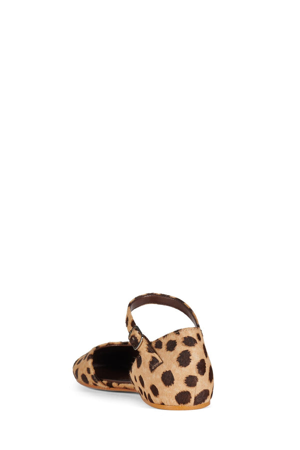 Jeffrey Campbell KEONI-F Flat Beige Brown Leopard