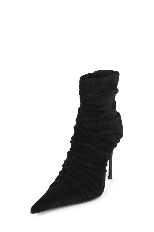 Jeffrey Campbell LETS-GO Heeled Boot Black Suede