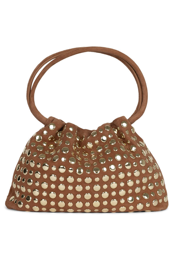 jeffrey campbell LIL-BRAT Bag Tan Suede Gold