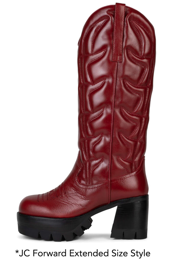 jeffrey campbell LINEDANCE Knee-High Boot Red