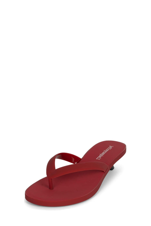 Jeffrey Campbell LOLLIPOP Heeled Sandal Red Matte
