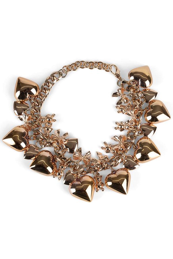 Jeffrey Campbell LOVE-BEAR CHOKER Necklace Gold