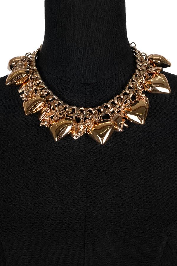 Jeffrey Campbell LOVE-BEAR CHOKER Necklace Gold