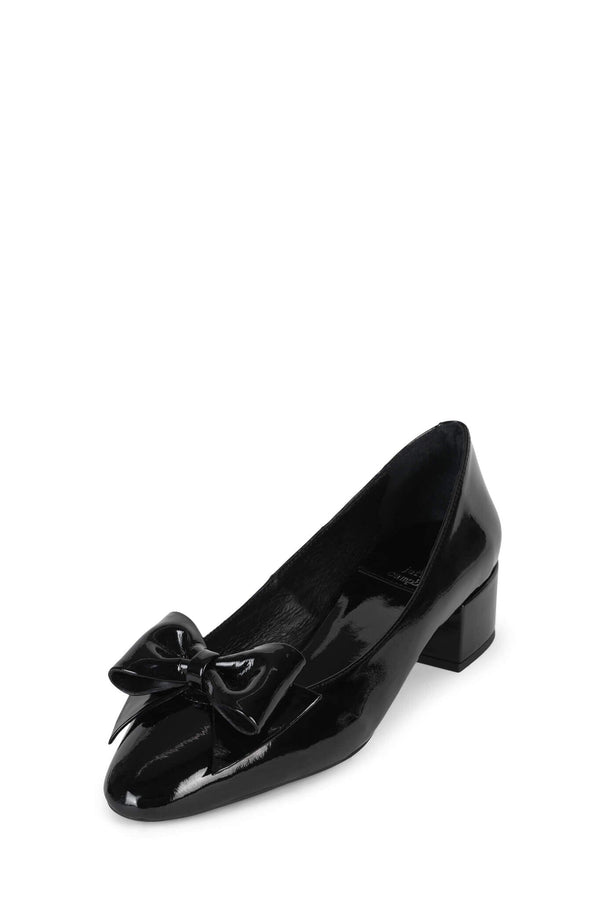 Jeffrey Campbell MADDIE Pump Black Crinkle Patent
