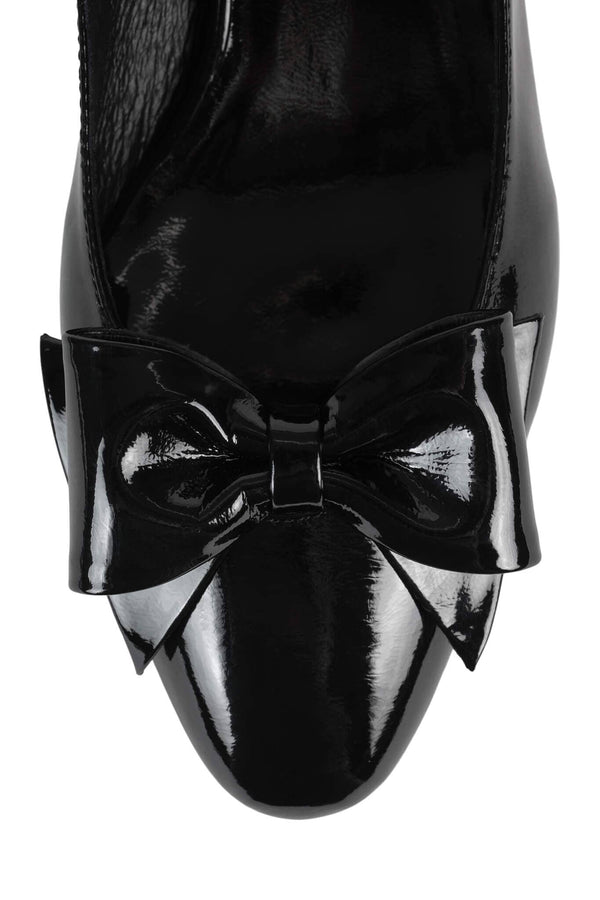 Jeffrey Campbell MADDIE Pump Black Crinkle Patent