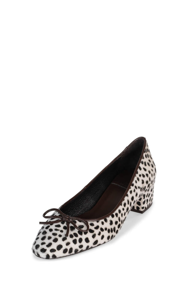 Jeffrey Campbell MADILYN-F Black White Dots Brown