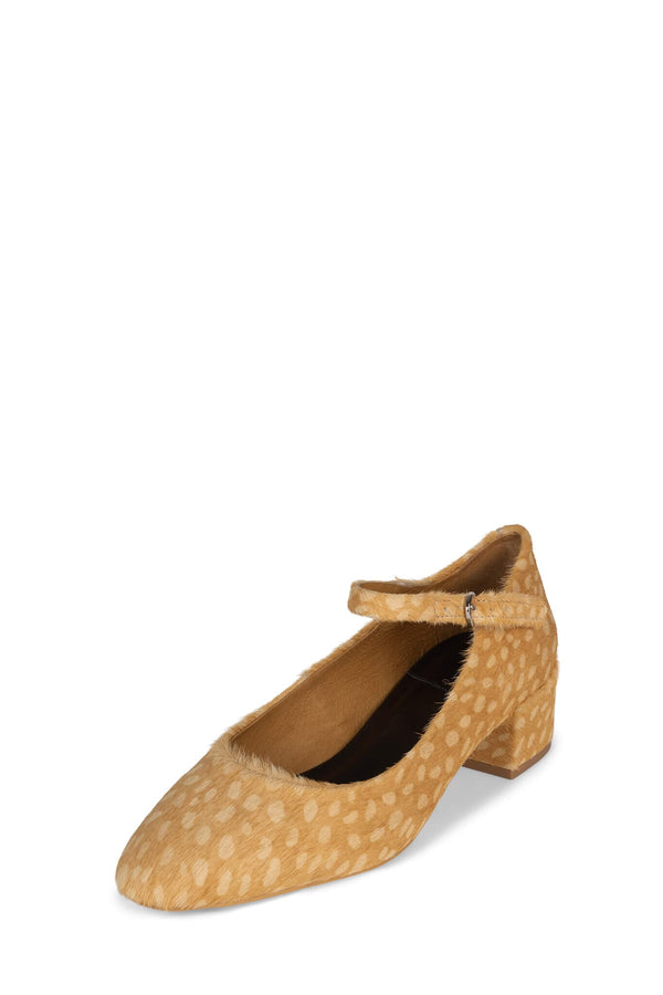 Jeffrey Campbell MANNERLY-F Tan Cream Dots