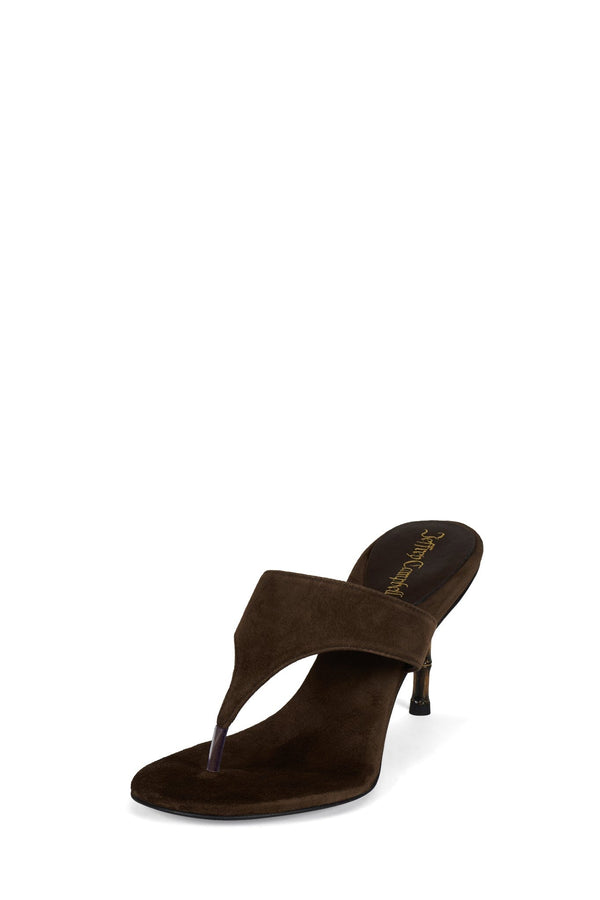 Jeffrey Campbell MARILLA Heeled Sandal Brown Suede
