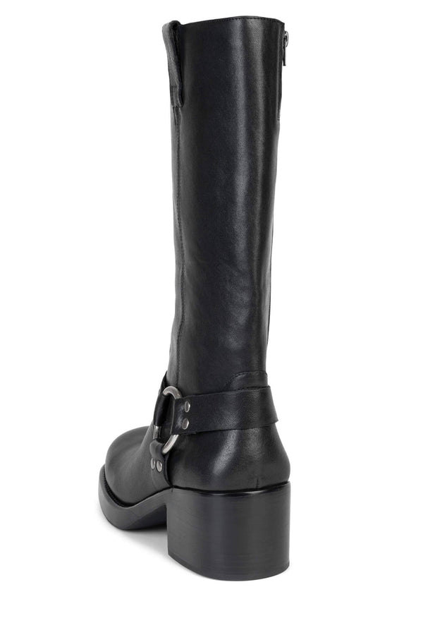 Jeffrey Campbell MIRROIRE Knee-High Boot Black