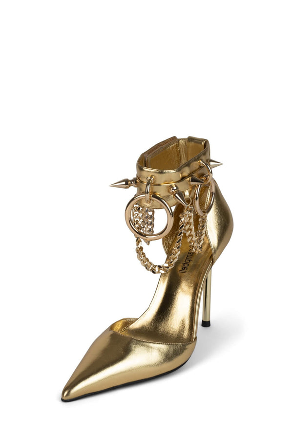 Jeffrey Campbell MOBILIZE Pump Gold Gold