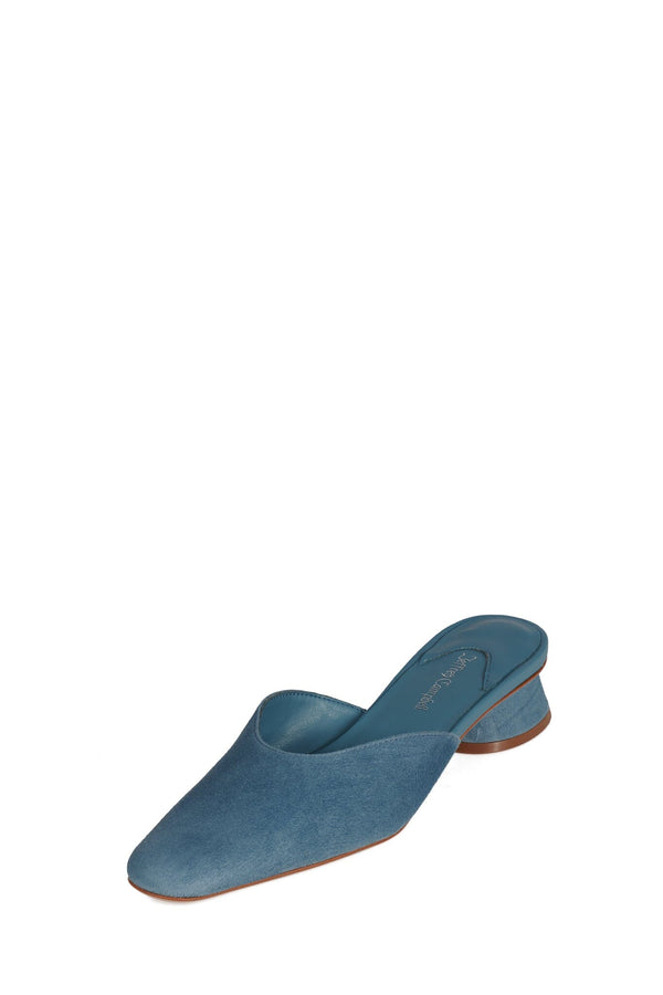Jeffrey Campbell MOLLY Heeled Mule Blue Suede