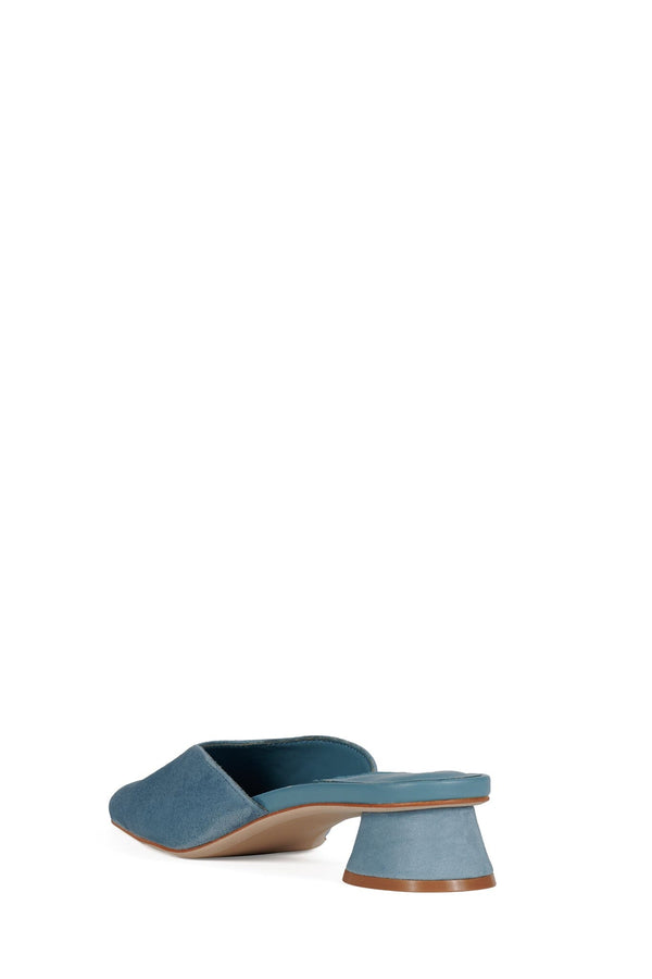 Jeffrey Campbell MOLLY Heeled Mule Blue Suede