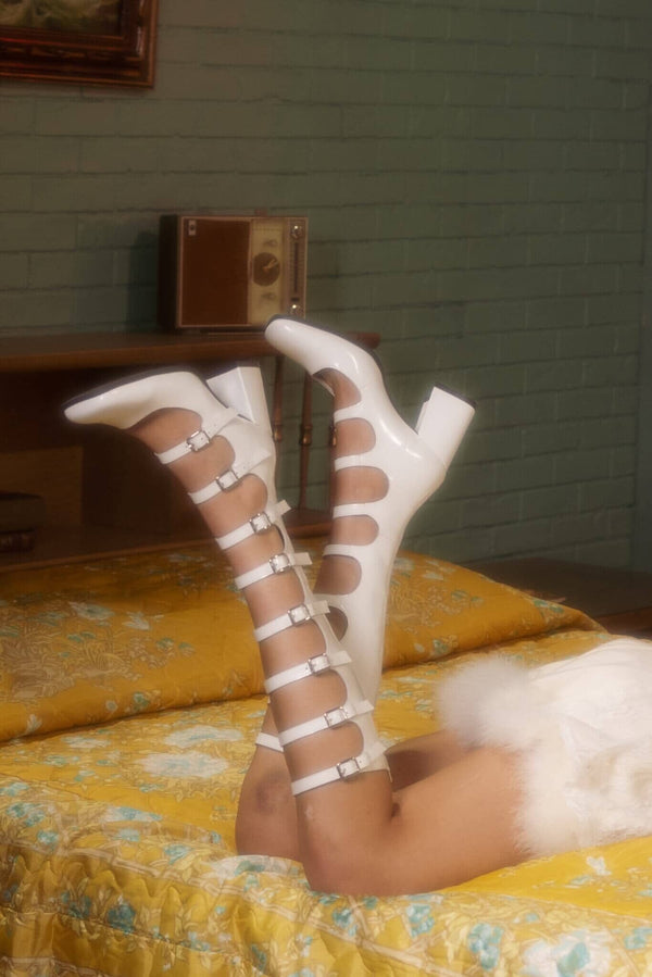 Jeffrey Campbell MONSIEUR Mary-Jane White Box