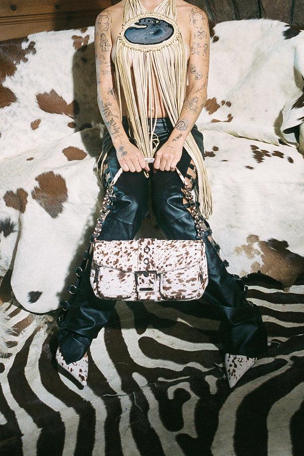 Jeffrey Campbell NIGHTOUT-F Brown White Cow