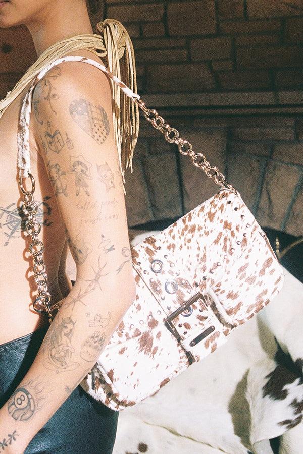 Jeffrey Campbell NIGHTOUT-F Brown White Cow