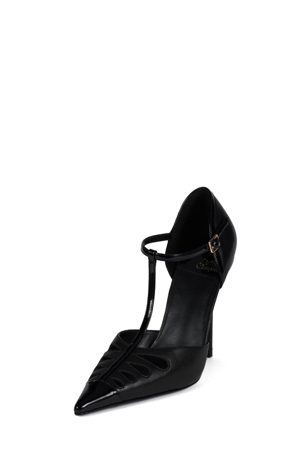 Jeffrey Campbell NOUVELLE Pump Black Black Patent